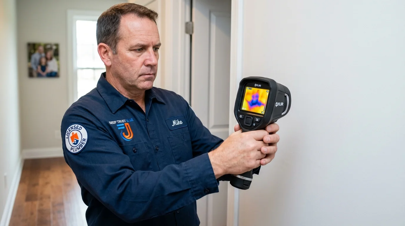 Thermal imaging leak detection by Johns Plumbing LLC in Duck Hill